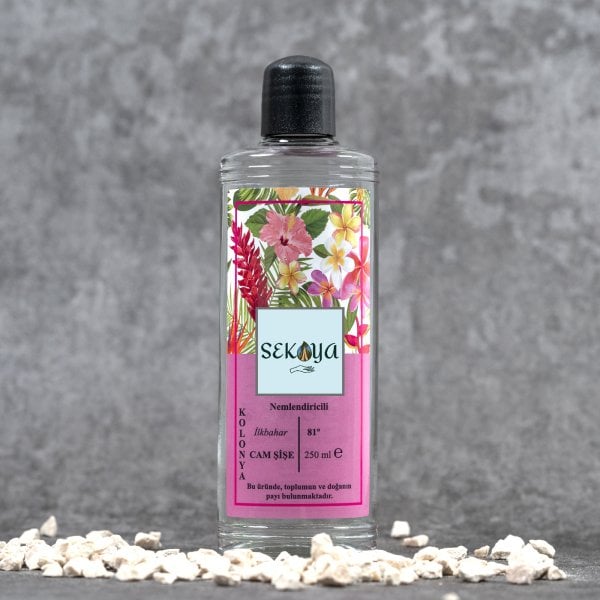Sekoya Kolonya İlkbahar 250 ml. Cam Şişe Nemlendiricili