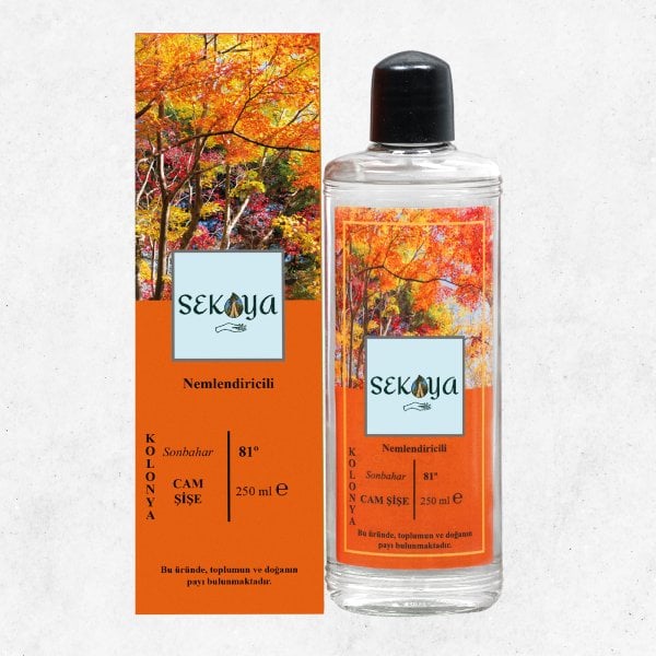 Sekoya Kolonya Sonbahar 250 ml. Cam Şişe Nemlendiricili
